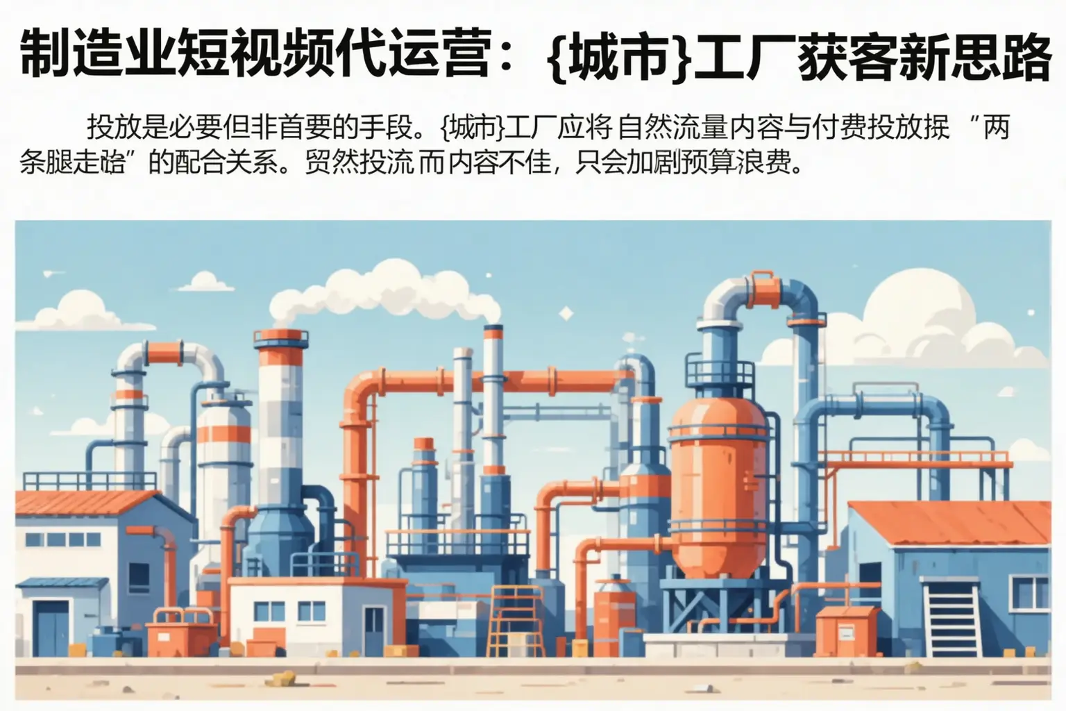 制造业短视频代运营：吐鲁番工厂获客新思路