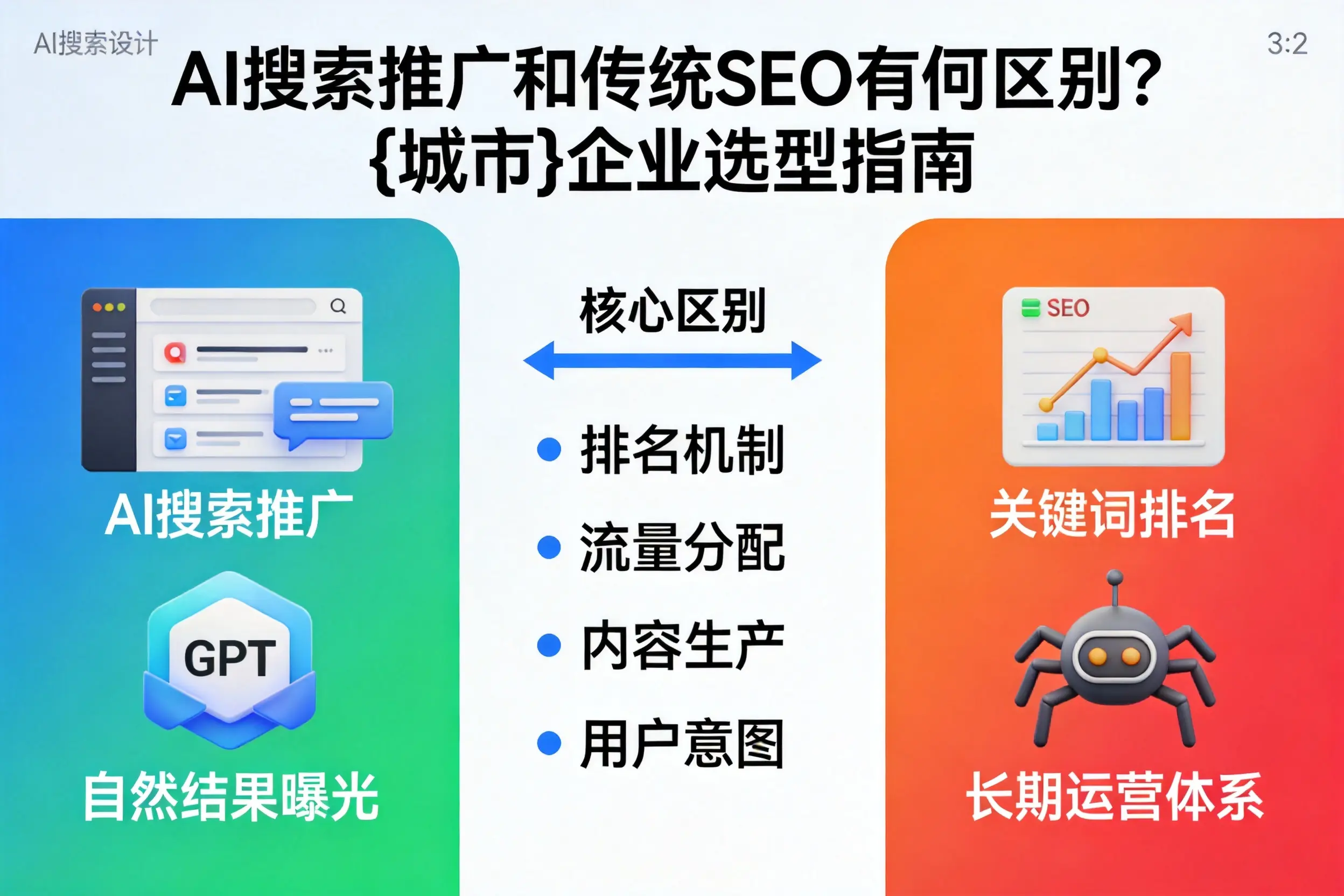 AI搜索推广和传统SEO有何区别？吐鲁番企业选型指南