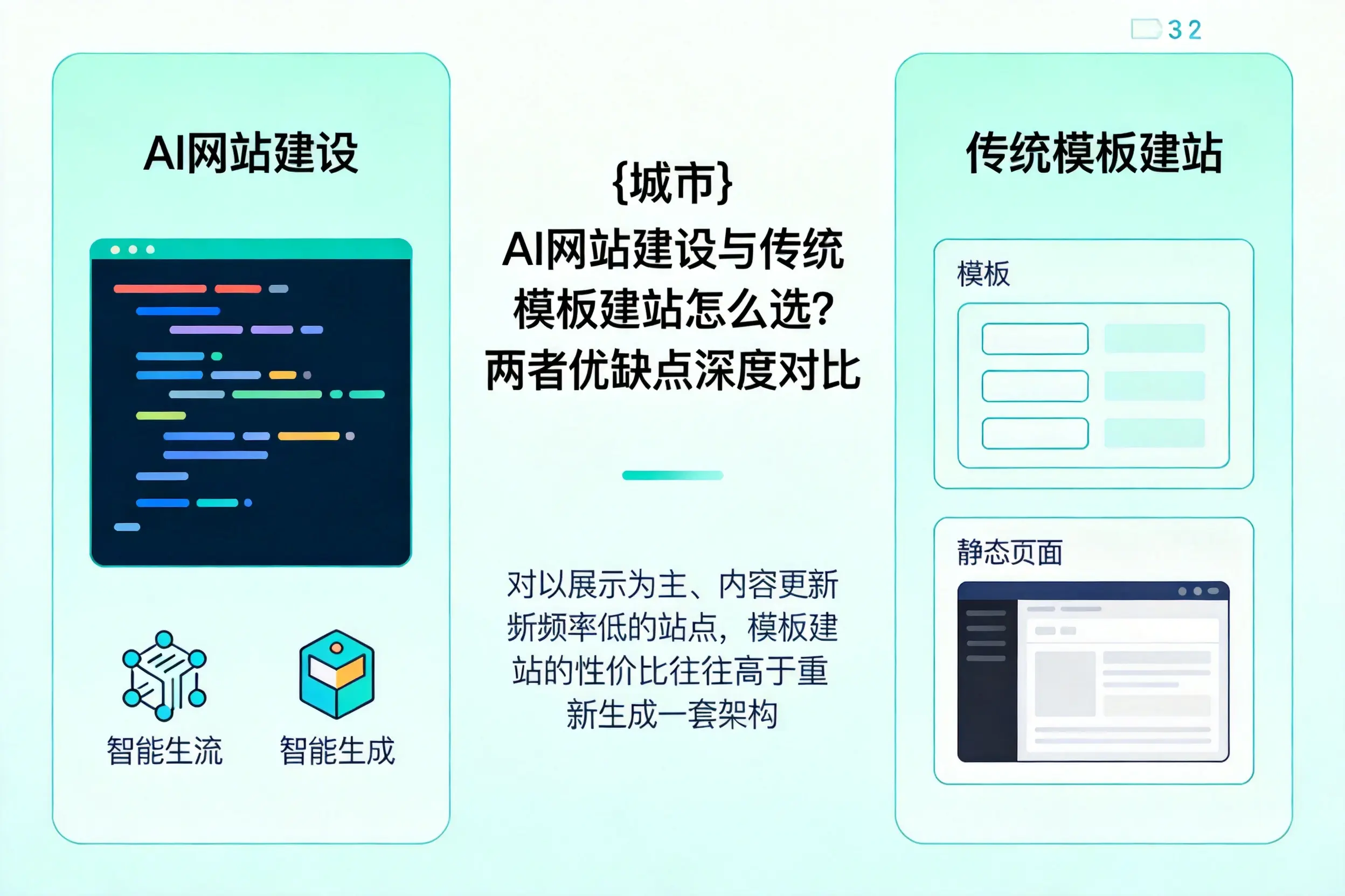 吐鲁番AI网站建设与传统模板建站怎么选？两者优缺点深度对比