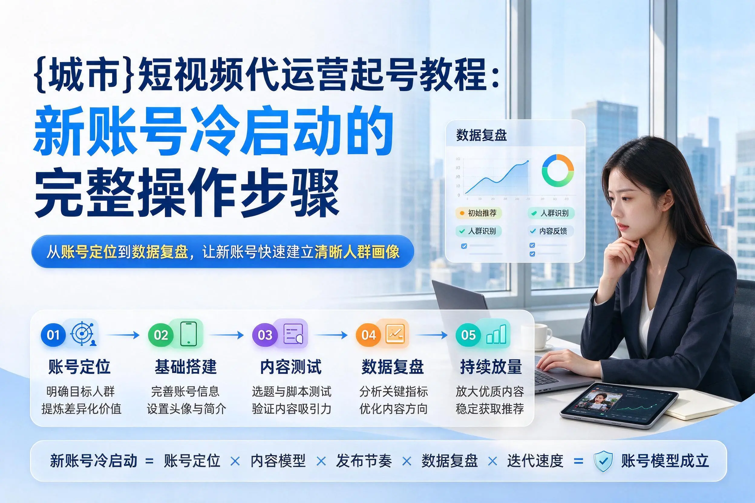 吐鲁番短视频代运营起号教程：新账号冷启动的完整操作步骤