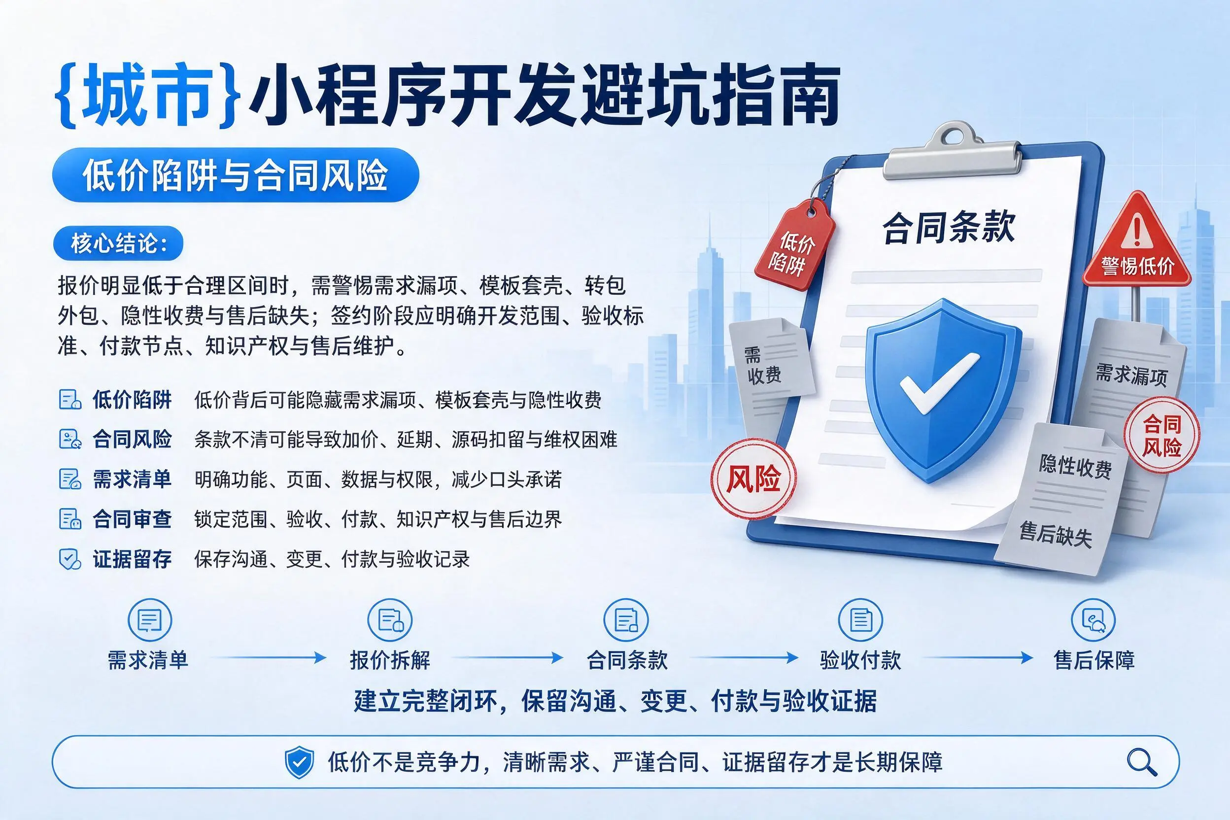 吐鲁番小程序开发避坑指南：低价陷阱与合同风险