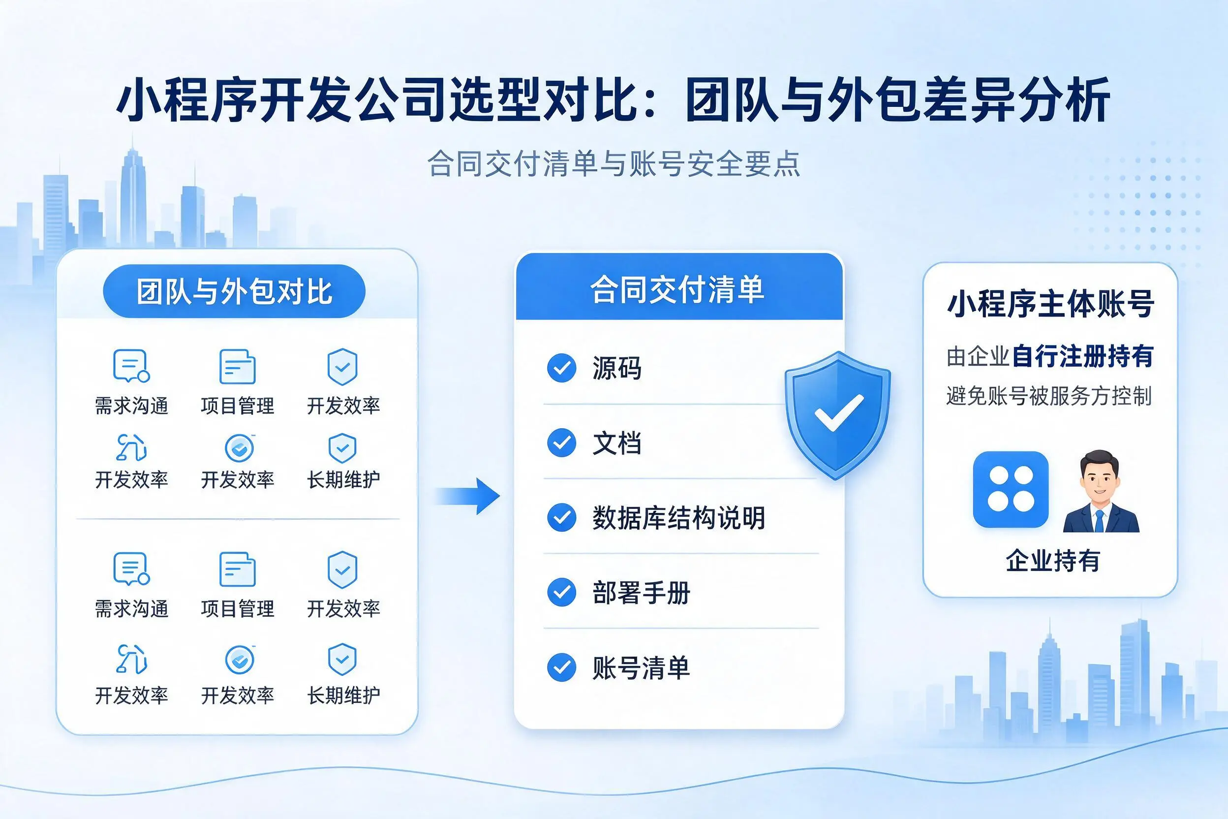 吐鲁番小程序开发公司选型对比:团队与外包差异分析