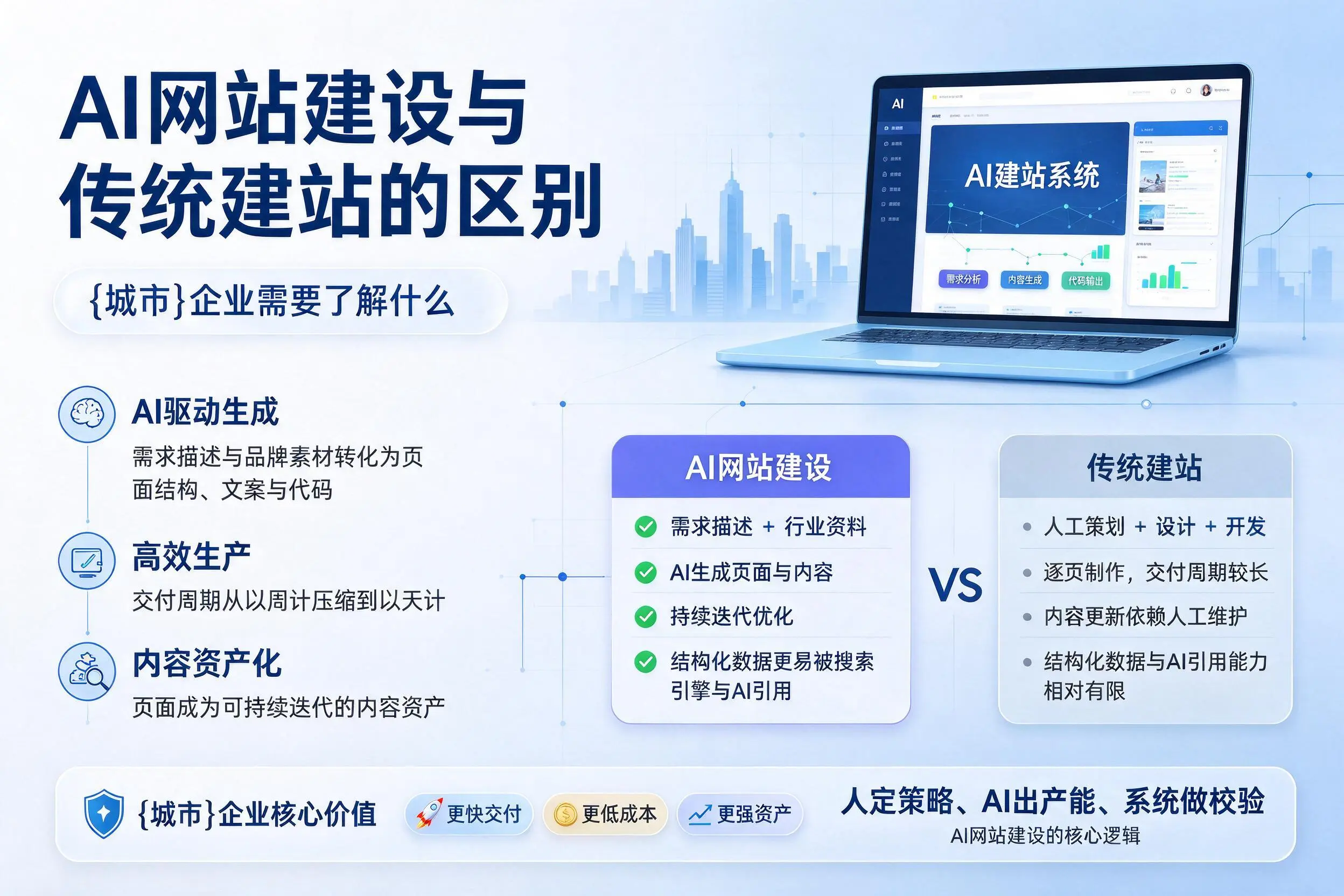 AI网站建设与传统建站的区别,吐鲁番企业需要了解什么