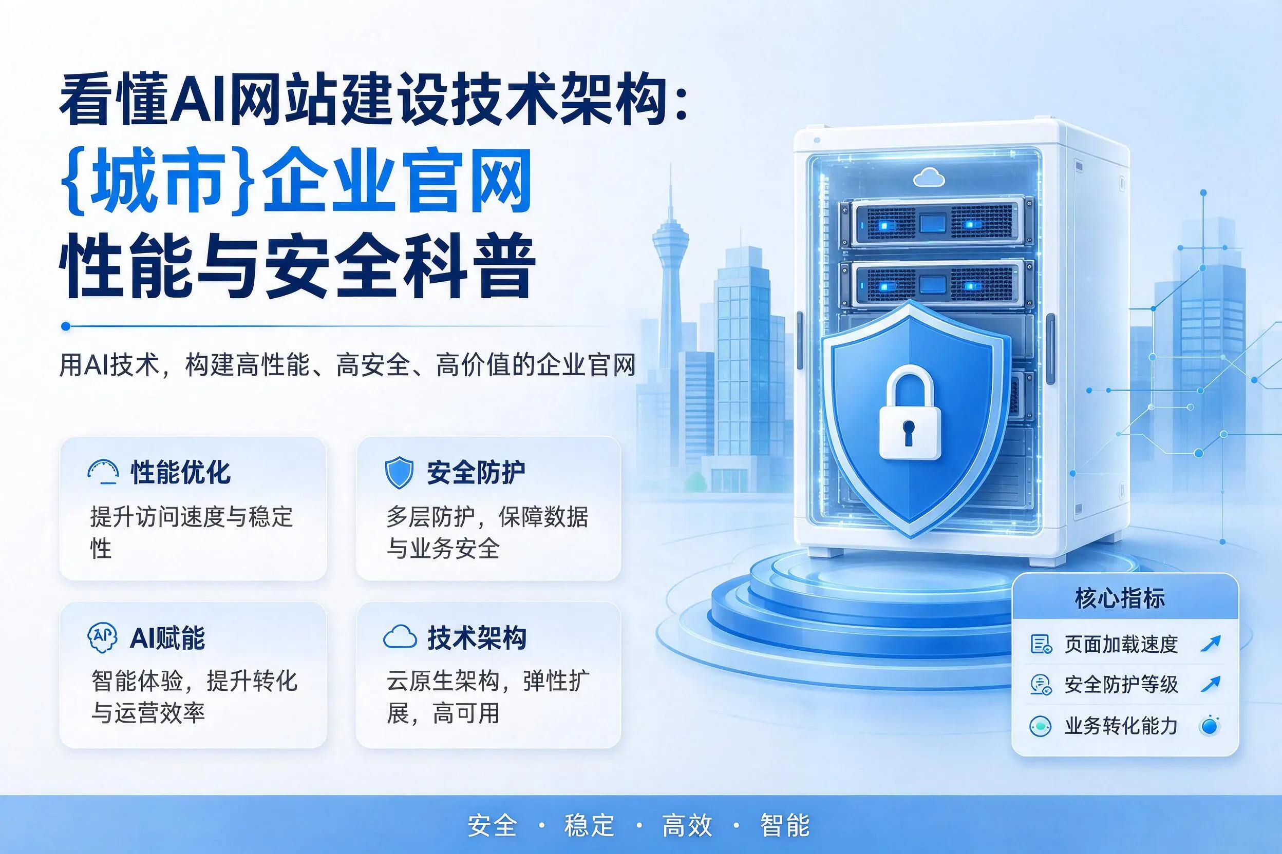 看懂AI网站建设技术架构：吐鲁番企业官网性能与安全科普