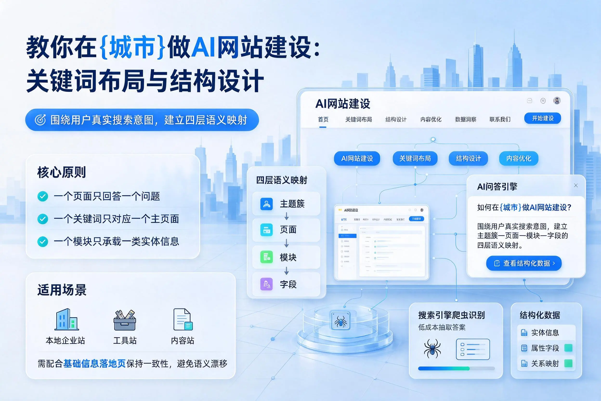 教你在吐鲁番做AI网站建设:关键词布局与结构设计